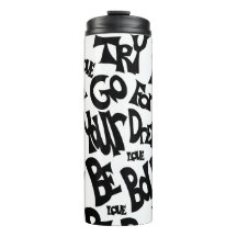 Handgezeichnetes, Motivierend Tumbler-Design