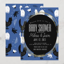 Handgezeichnetes Muster für rustikale Roster Einladung