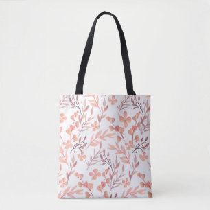 Handgezeichnetes, nahtloses Blumendekor im Retrost Tasche
