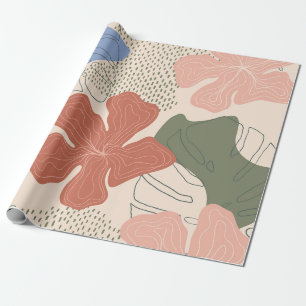 Handgezeichnetes, nahtloses Muster, kreative Farbe Geschenkpapier