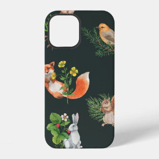 Handgezeichnetes nahtloses Muster mit Wasserfarben iPhone 12 Hülle