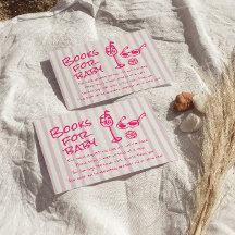 Handgezeichnetes Pink-Baby an Bord Girl Book Reque