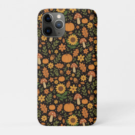 Handgezeichnetes rustikales Herbstmuster Case-Mate iPhone Hülle