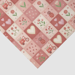 Handgezeichnetes süßes Patchwork-Muster - Tissue-P Seidenpapier