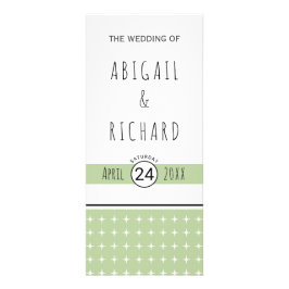 Handgezeichnetes Typografie-Brautprogramm Werbekarte