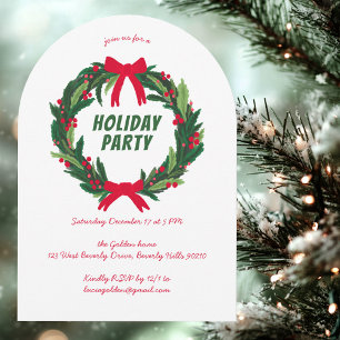 Handgezeichnetes Weihnachtsfest - Party ARCH Einladung