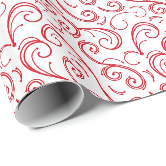 Handgezeichnetes Wirbel-Geschenkverpackungspapier Geschenkpapier (Rolleneckpunkt)
