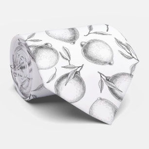 Handgezeichnetes Zitronenmuster Neck Tie Krawatte