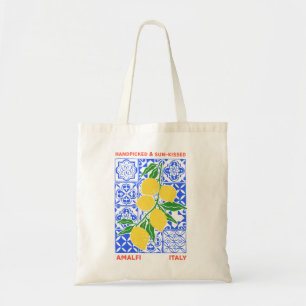 Handgezeichnetes Zitronensommerangebot Tragetasche