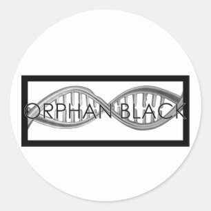 Handgezogene DNA Runder Aufkleber