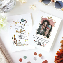Handgezogene Doodles Funky Wedding & Details Foto