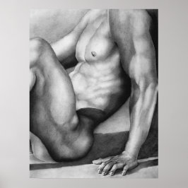 Handgezogene handgezogene Kunstkohle, Cool Zeichne Poster