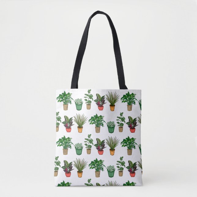 Handgezogene Häuser Tasche (Vorderseite)