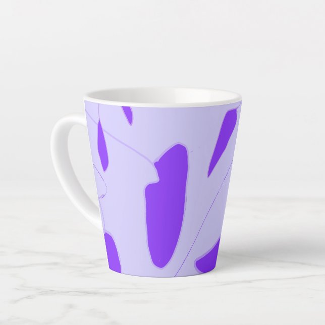 Handgezogene Latte-Tasse Milchtasse (Linke Ecke)
