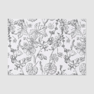 Handgezogene medizinische Kosmetische Wildblume Ti Seidenpapier