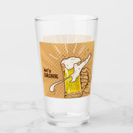 Handgezogener Bier Glas