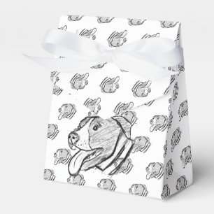 Handgezogener Hundehundefreund Geschenkschachtel