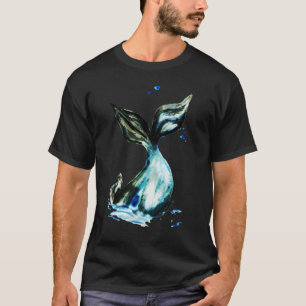 Handgezogener Schwanz T-Shirt