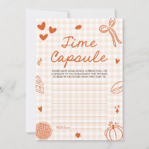 Handgezogenes Baby Shower Time Kapselspiel Einladung