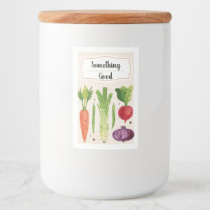 Handgezogenes Gemüse III Lebensmitteletikett