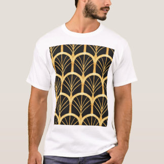 Handgezogenes Gold Imitation Wasserfarbe T-Shirt