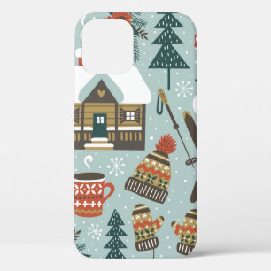 Handgezogenes, nahtloses Vintages Muster mit niedl Case-Mate iPhone Hülle