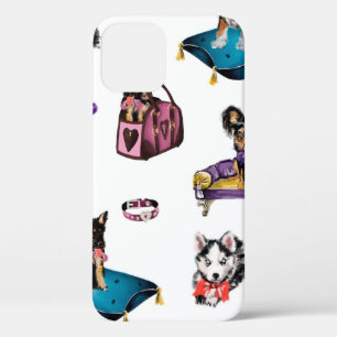Handgezogenes Ölgemälde niedlicher Cartoon nahtlos Case-Mate iPhone Hülle