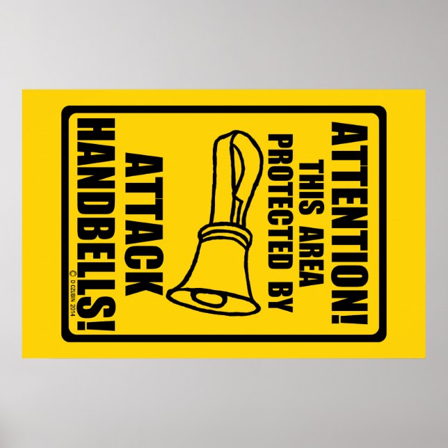 Handglocken angreifen poster (Vorne)