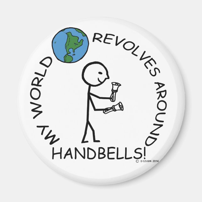 Handglocken - Revolten rund um die Welt Magnet (Vorne)