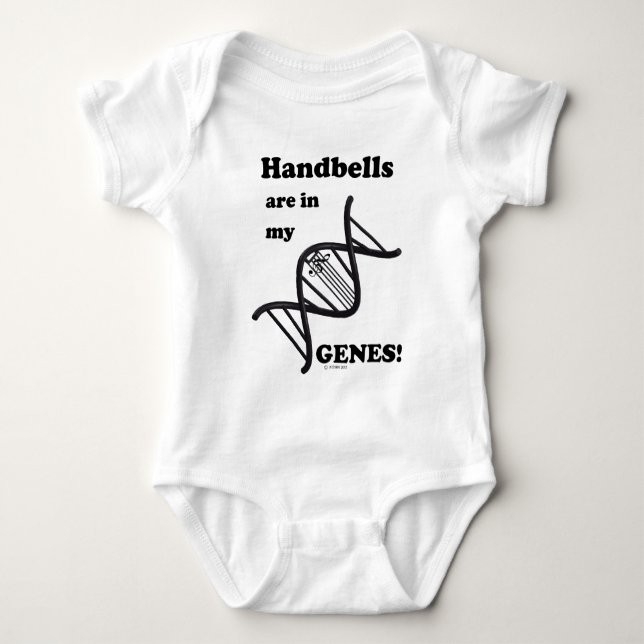 Handglocken sind in meinen Genen Baby Strampler (Vorderseite)