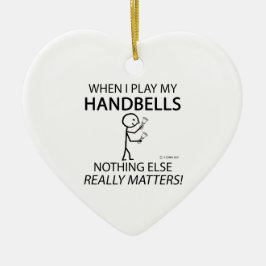 Handglocken spielen keine Rolle Keramikornament