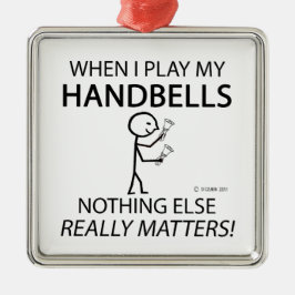 Handglocken spielen keine Rolle Silbernes Ornament
