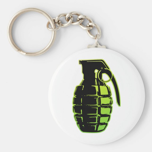 Handgranate, grün schlüsselanhänger (Vorne)