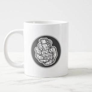 Handgranate im Stil von Comicen Jumbo-Tasse