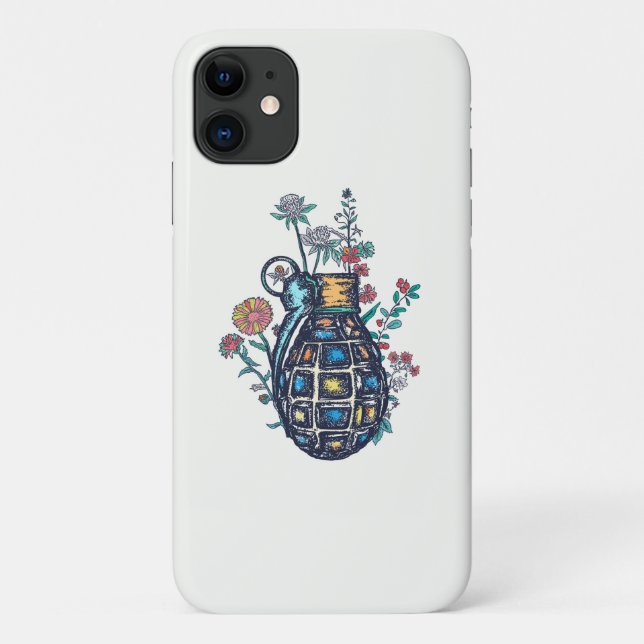 Handgranatvase aus Blume Case-Mate iPhone Hülle (Rückseite)
