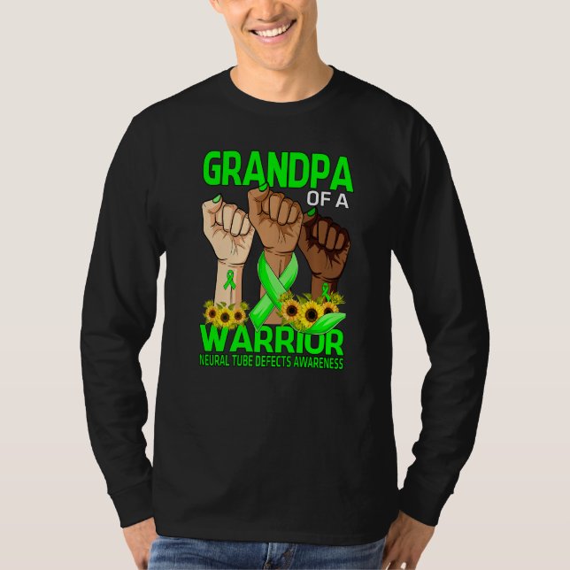 Handgroßvater eines Nervenröhrchens eines Kriegers T-Shirt (Vorderseite)