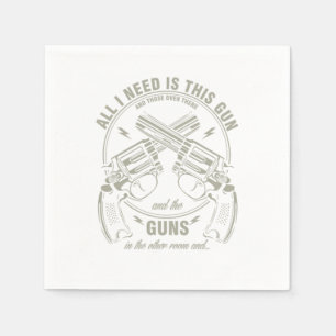 Handgun-Enthusiast-Waffengesetz Alles, was ich bra Serviette