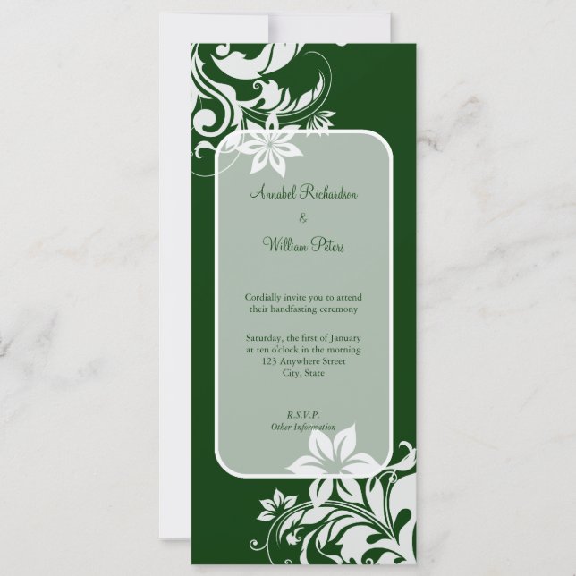 Handhabung Einladung (Vorderseite)