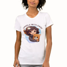Handhabung mit Care-T-Shirt