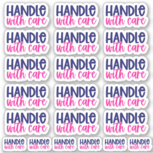 Handhabung mit Vorsicht - Vinyl-Aufkleber Aufkleber