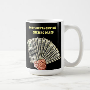 Handhaltung Hundert Dollar Scheine Geld Kunst Kaffeetasse