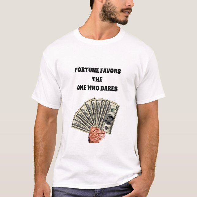 Handhaltung Hundert Dollar Scheine Geld Kunst T-Shirt (Vorderseite)