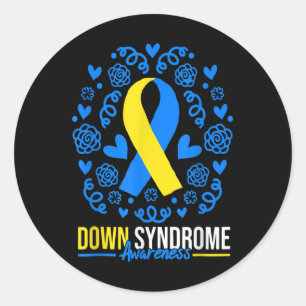 Handheart World Down Syndrom Kostüm März 21 Runder Aufkleber