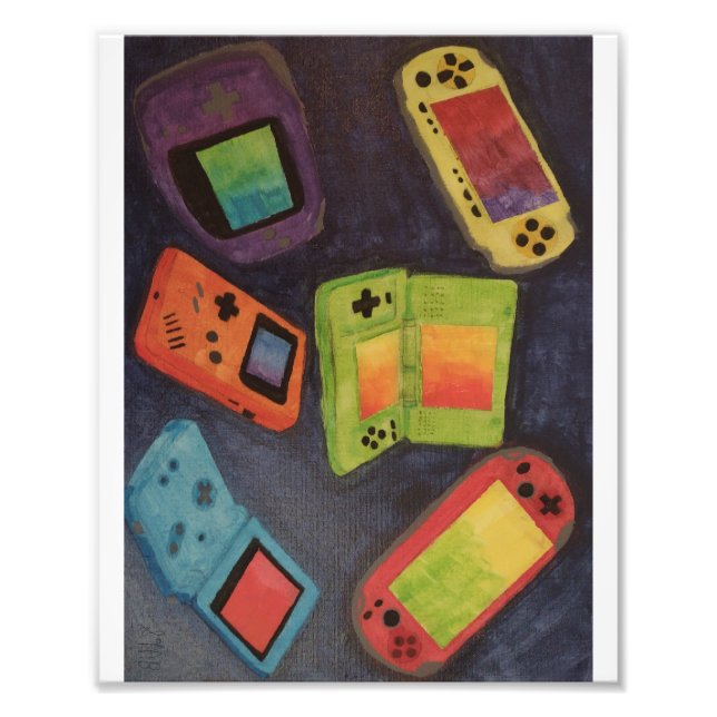 Handheld Consoles Print Fotodruck (Vorne)