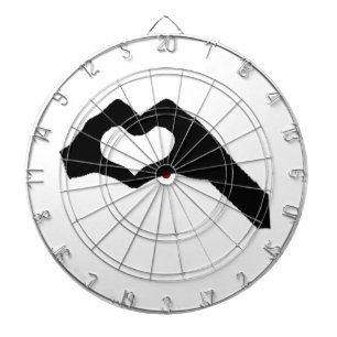 Handherz3 Dartscheibe