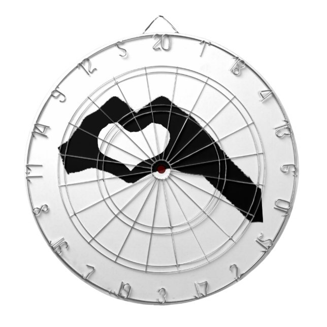 Handherz3 Dartscheibe (vorne)