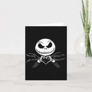 Handherz signieren Funny Skull Halloween Kostüm Karte