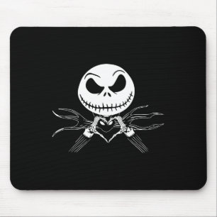 Handherz signieren Funny Skull Halloween Kostüm Mousepad