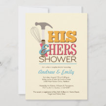 Handicap Couple Shower Invitation