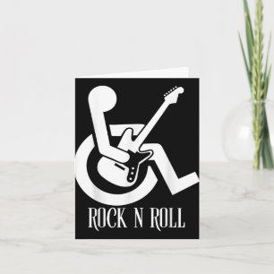Handicap Rock and Roll Parkplatz Funny Acoustic Gu Karte